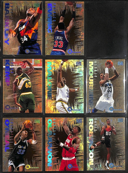 Lot of (500+) Mid to Late 1990s Basketball Cards w. Many Stars and Inserts Inc. Barkley, Malone, Hardaway, Robinson, Kemp, Pippen and More